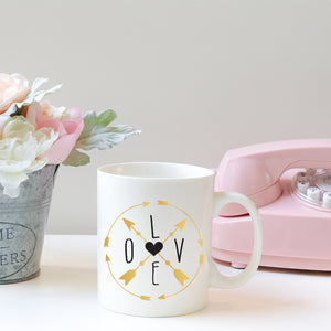 Love compass | Ceramic mug - Adnil Creations