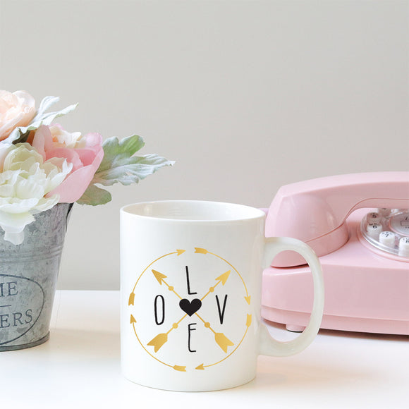 Love compass | Ceramic mug - Adnil Creations