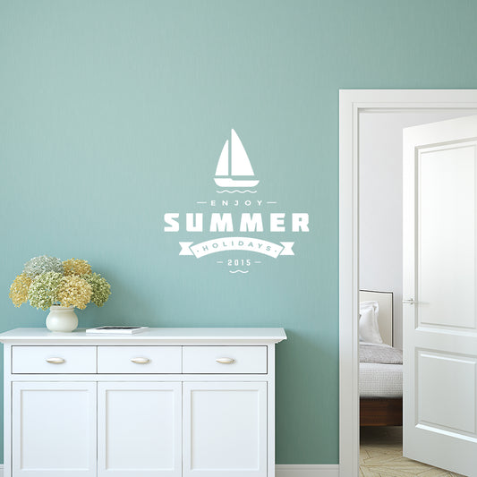 Enjoy summer holidays | Wall decal - Adnil Creations