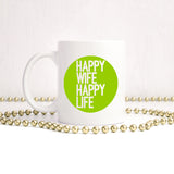 Happy wife, happy life | Ceramic mug - Adnil Creations