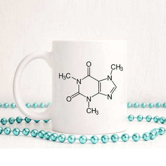 Caffeine molecule | Ceramic mug - Adnil Creations