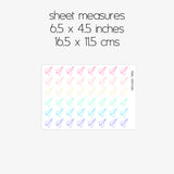 Paper aeroplanes | Planner stickers - Adnil Creations