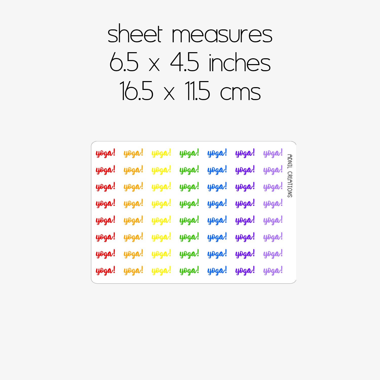 Yoga ombre | Planner stickers - Adnil Creations