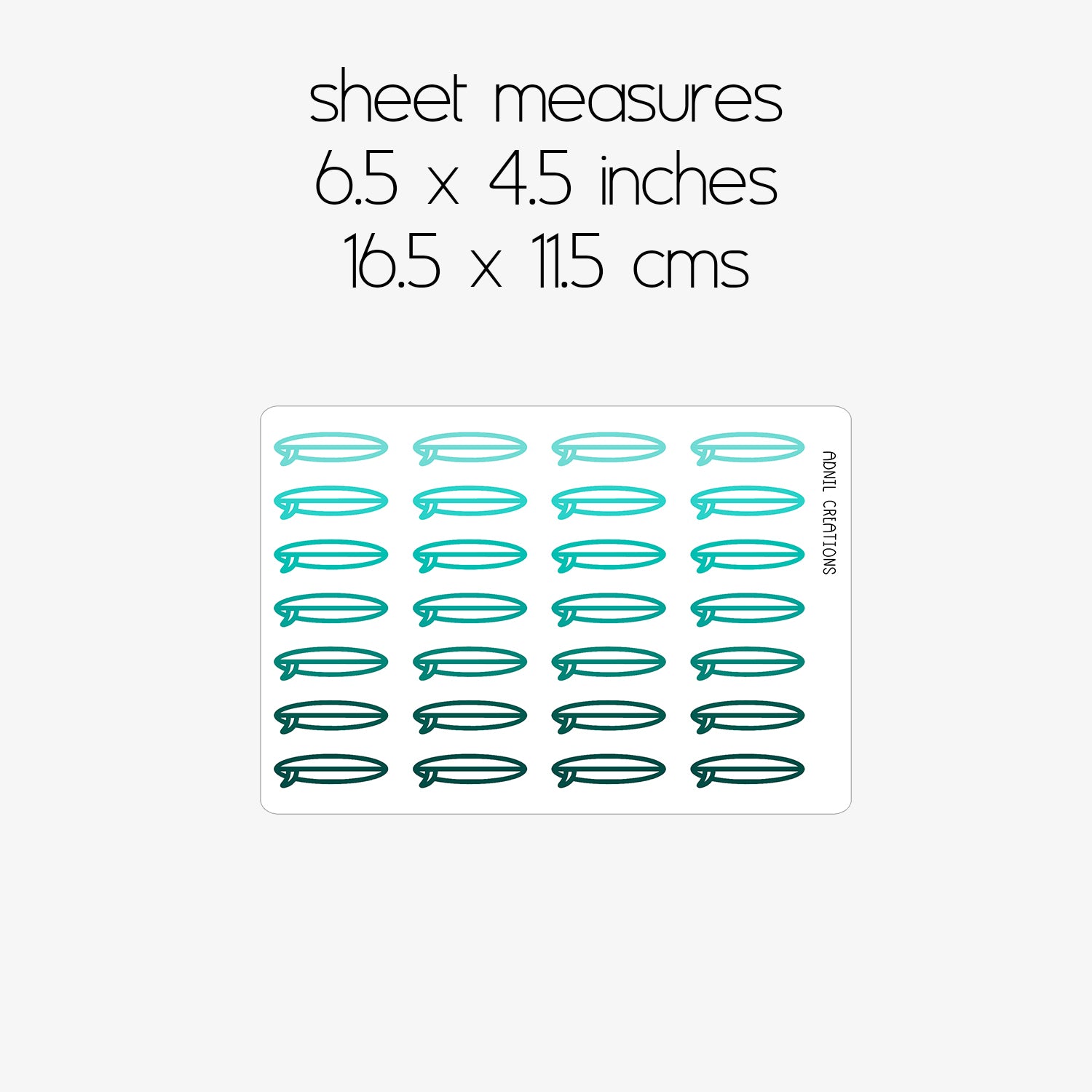 Surfboards | Planner stickers - Adnil Creations