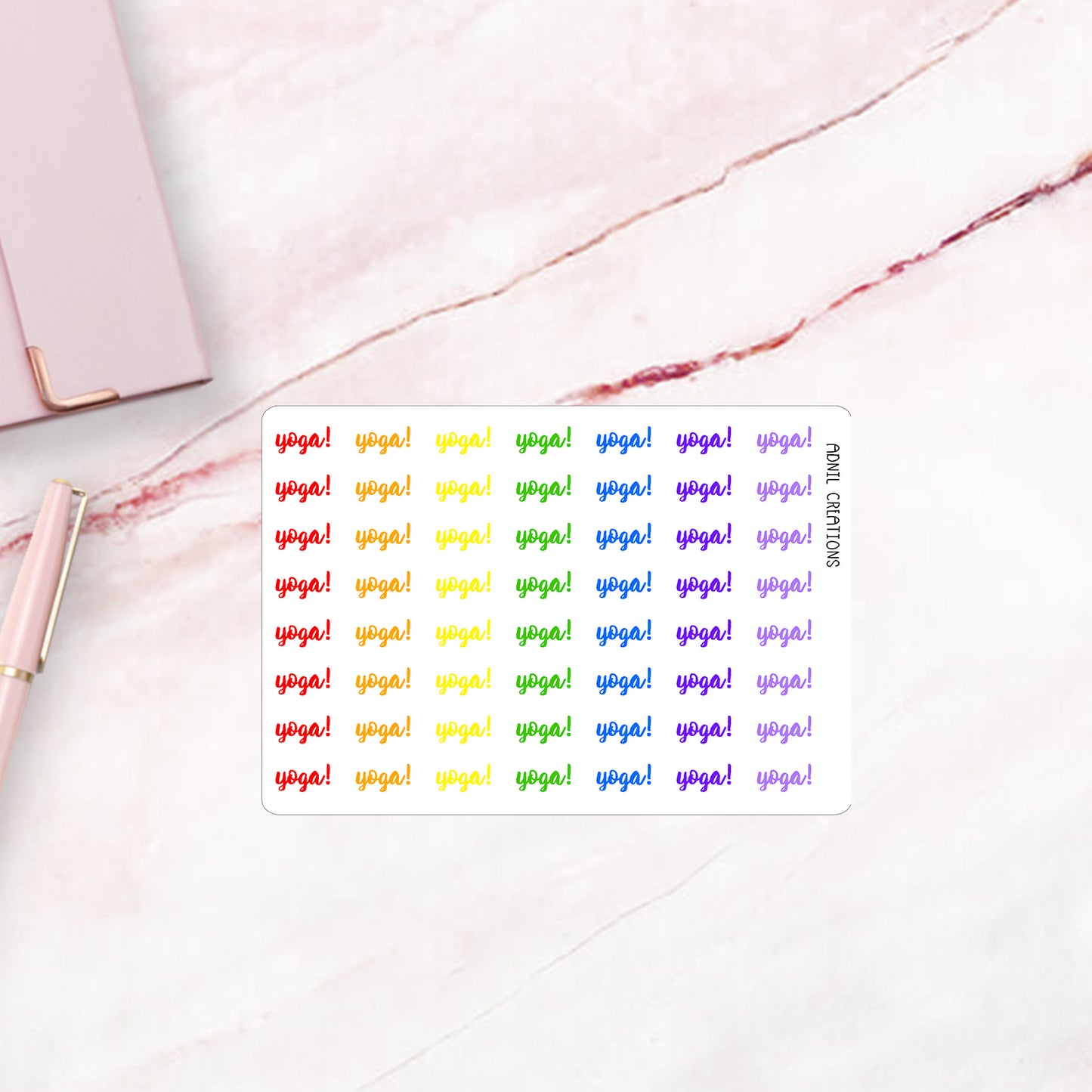 Yoga ombre | Planner stickers - Adnil Creations