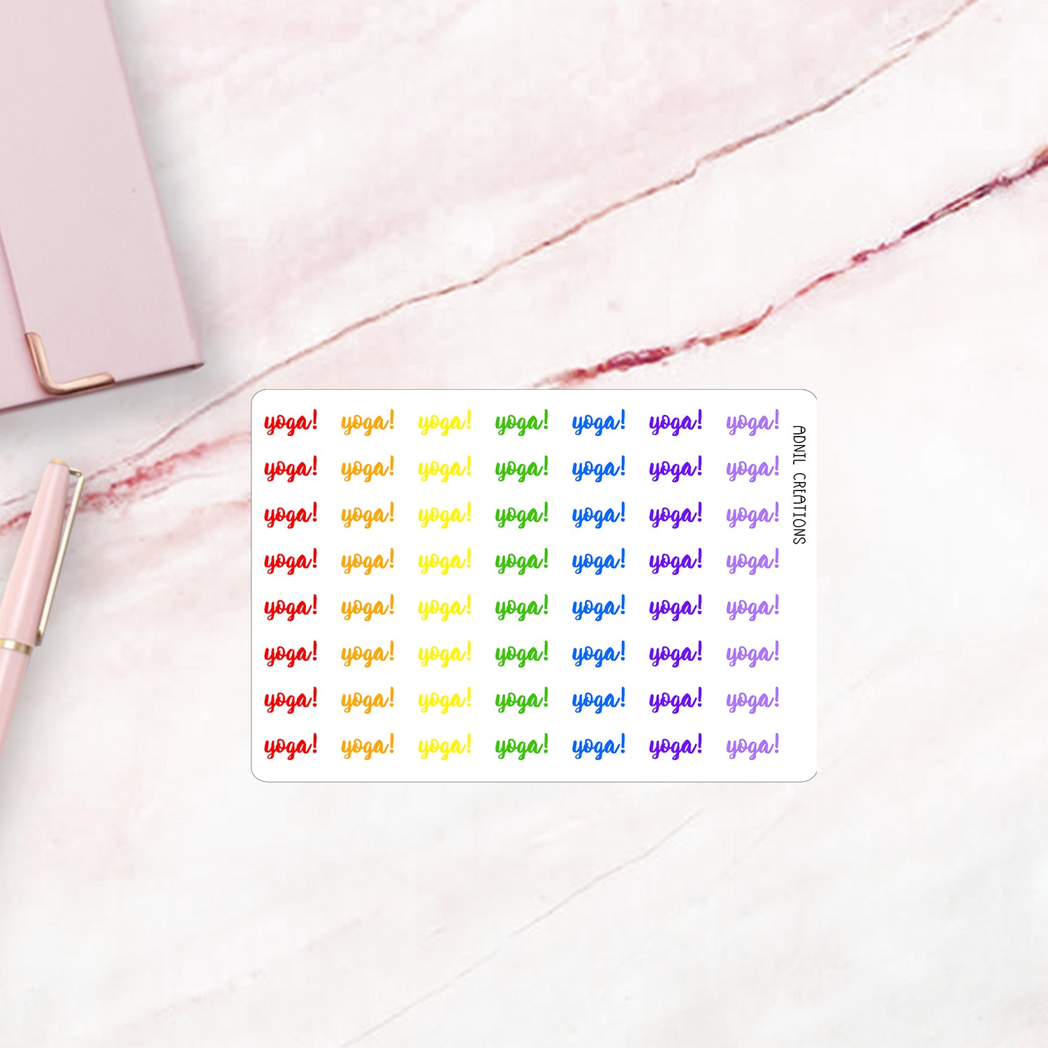 Yoga ombre | Planner stickers - Adnil Creations