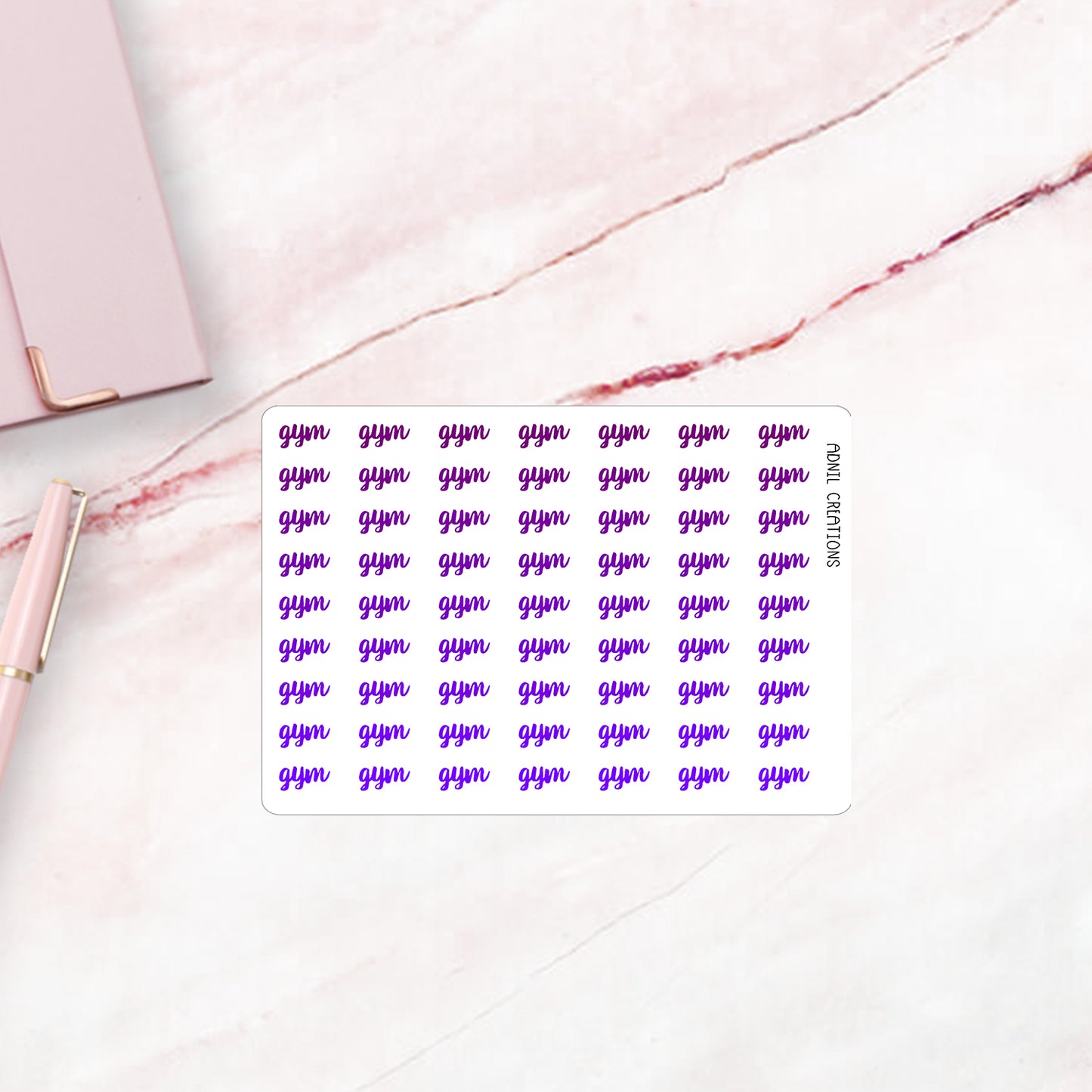 Gym ombre | Planner stickers - Adnil Creations