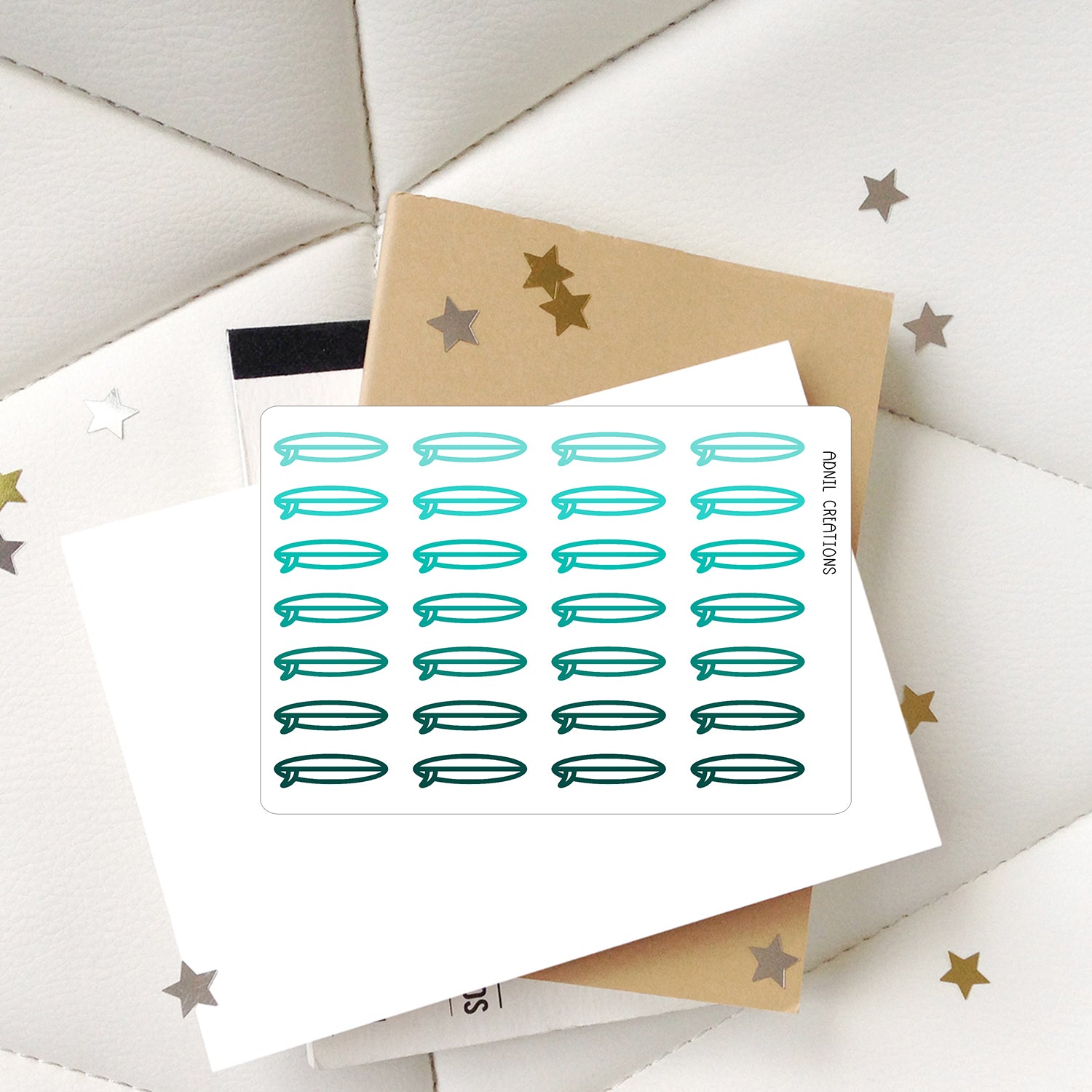 Surfboards | Planner stickers - Adnil Creations