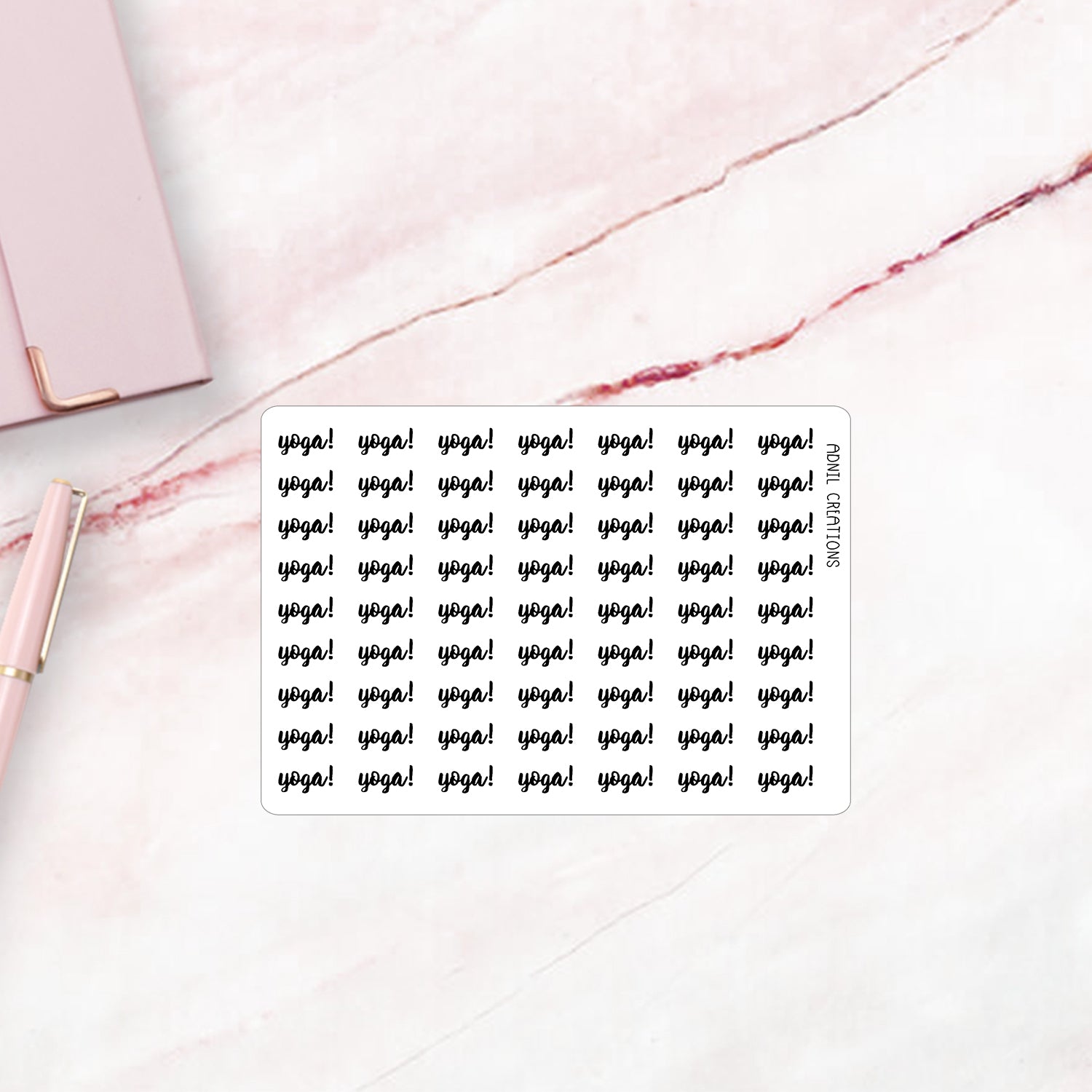 Yoga mono | Planner stickers - Adnil Creations