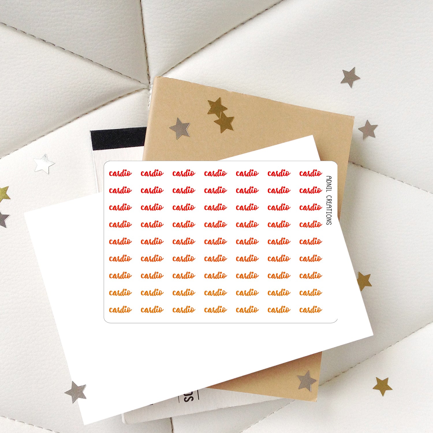 Cardio ombre | Planner stickers - Adnil Creations