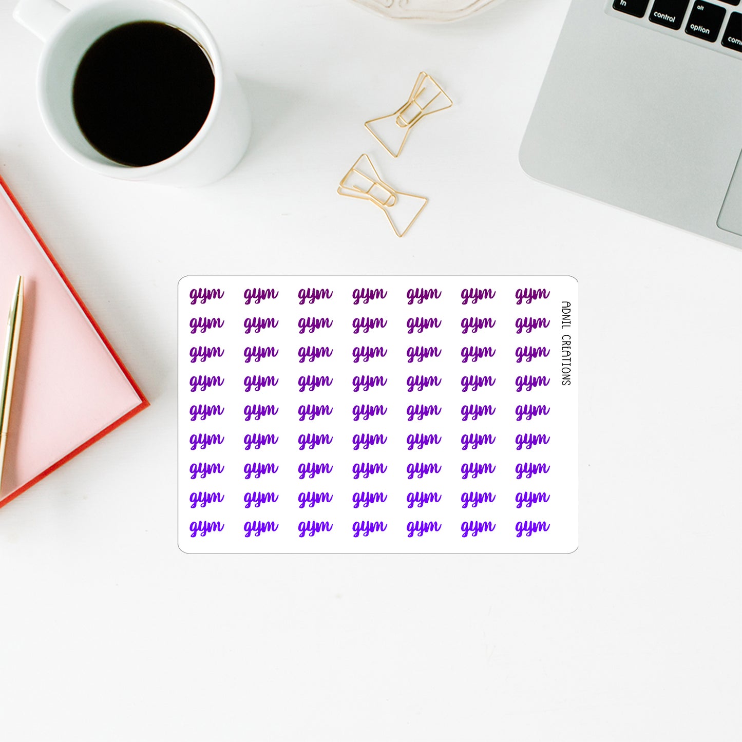 Gym ombre | Planner stickers - Adnil Creations