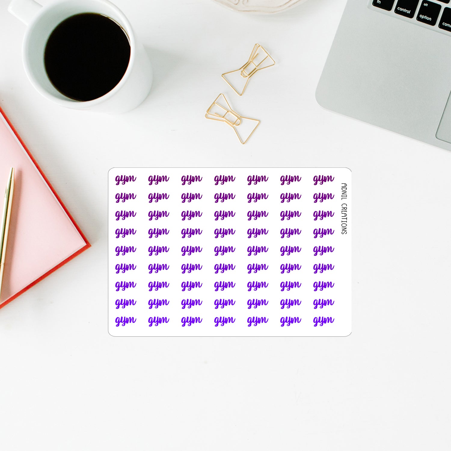 Gym ombre | Planner stickers - Adnil Creations