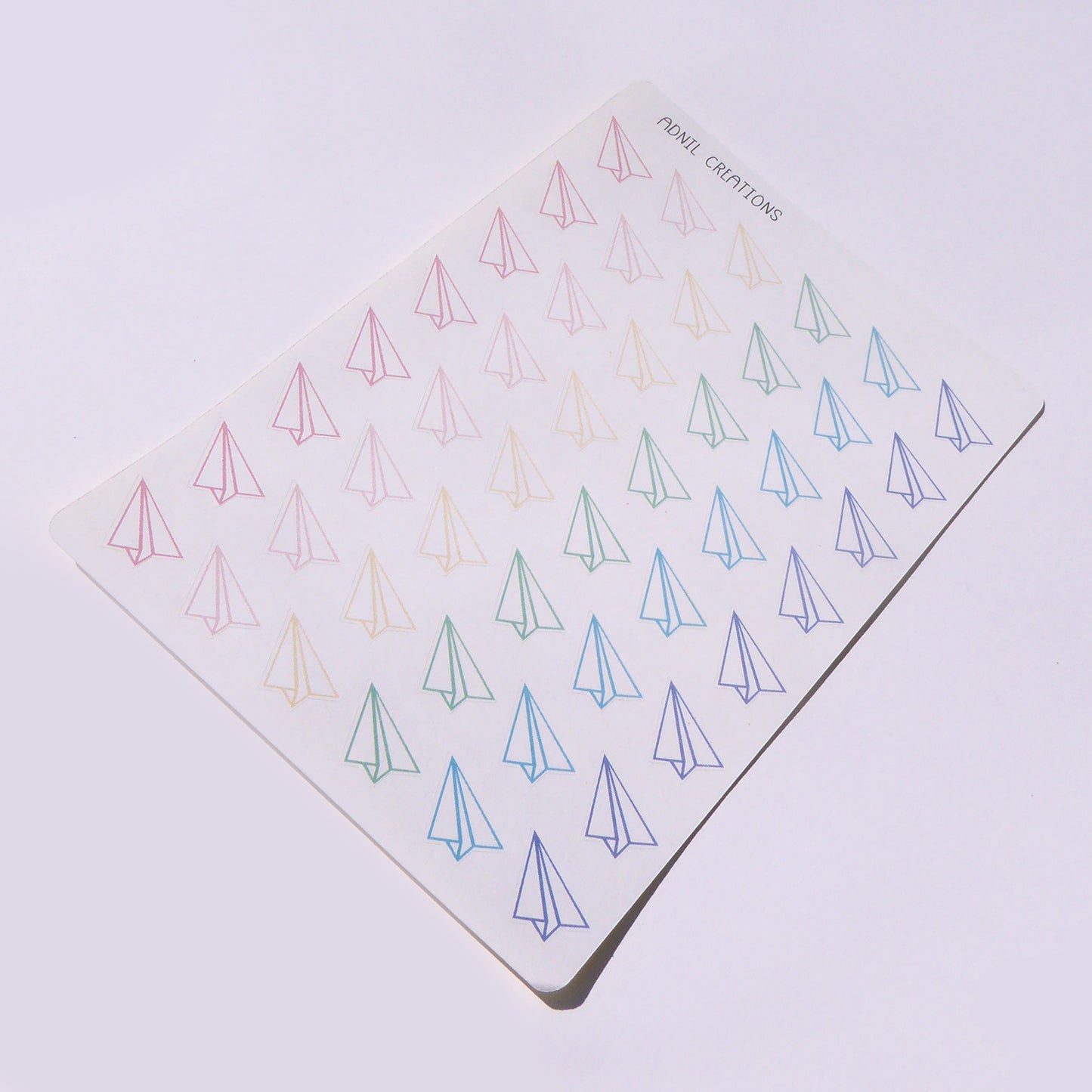 Paper aeroplanes | Planner stickers - Adnil Creations