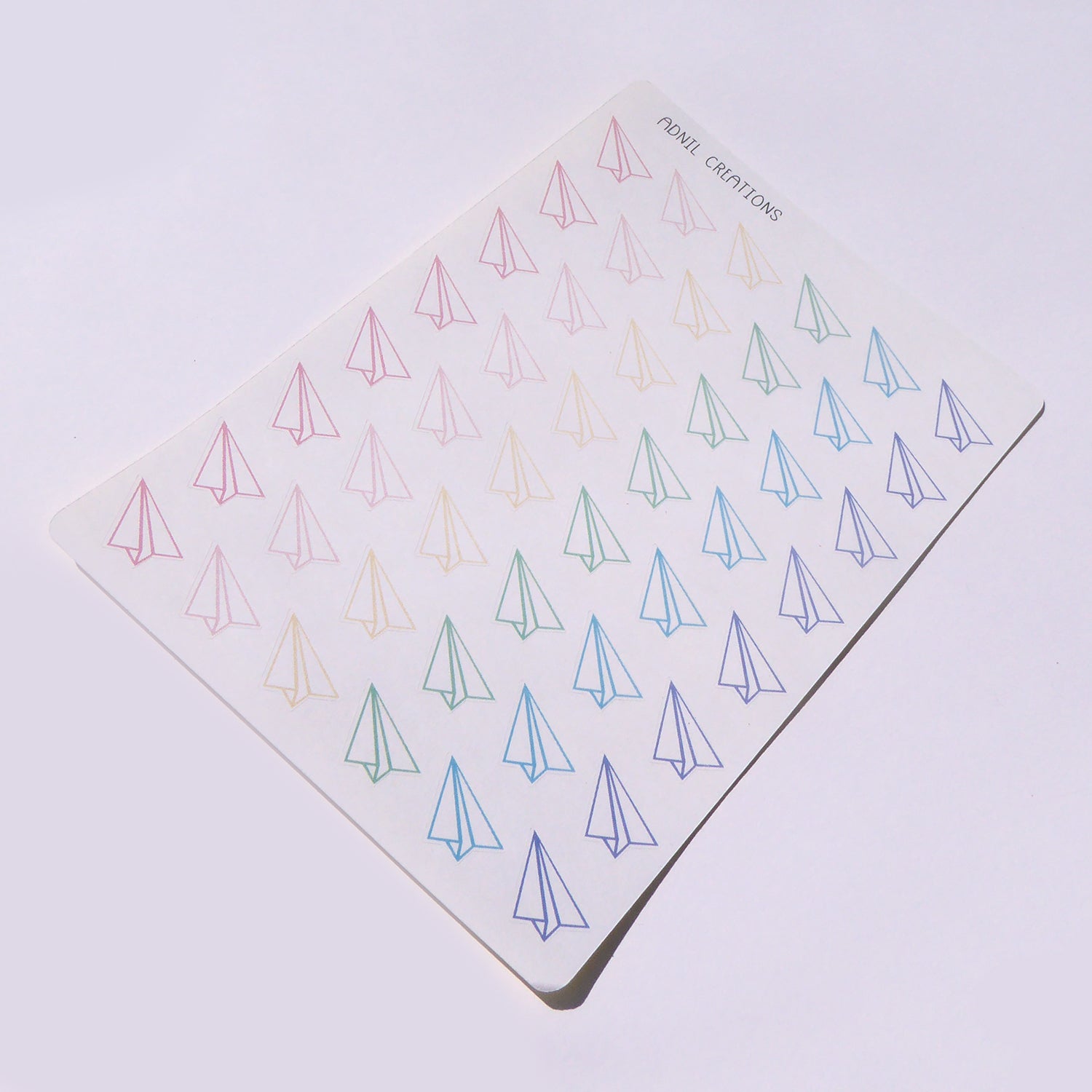Paper aeroplanes | Planner stickers - Adnil Creations