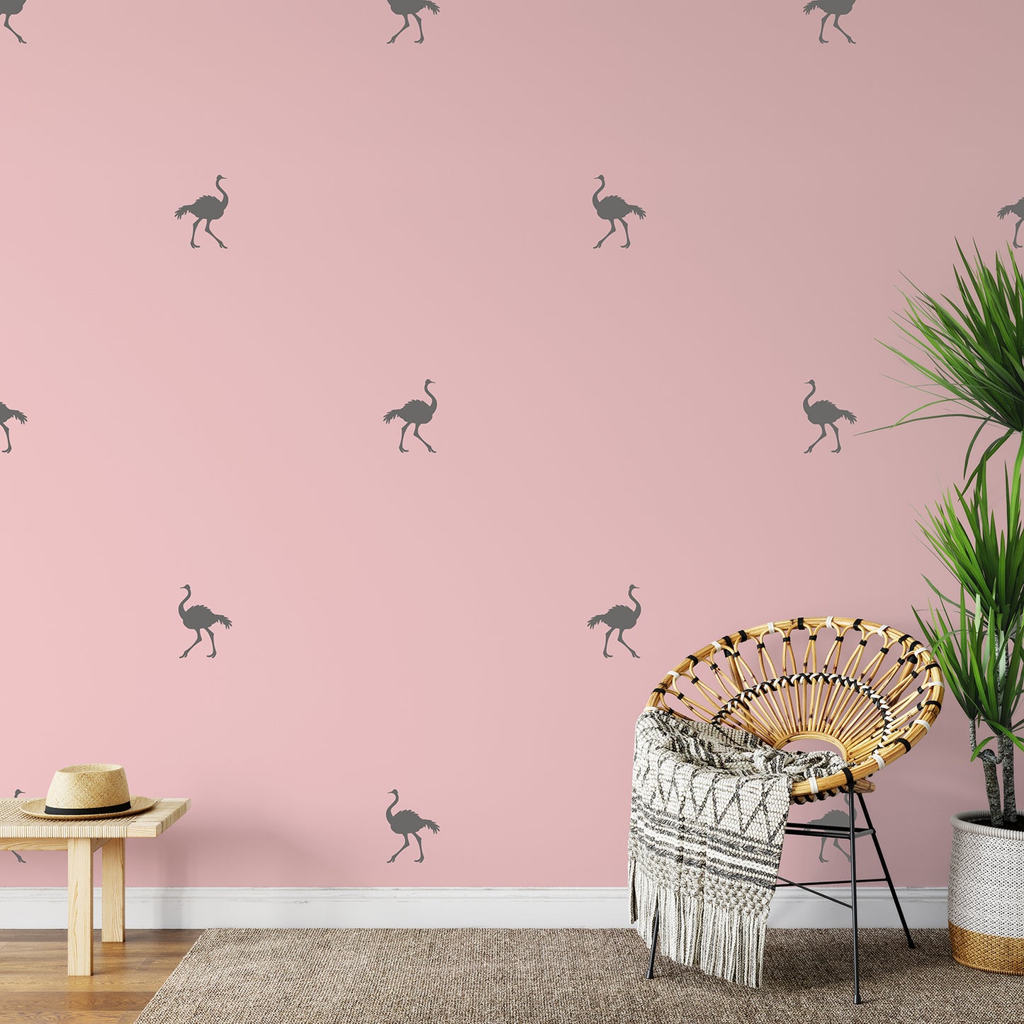 Ostriches | Wall pattern