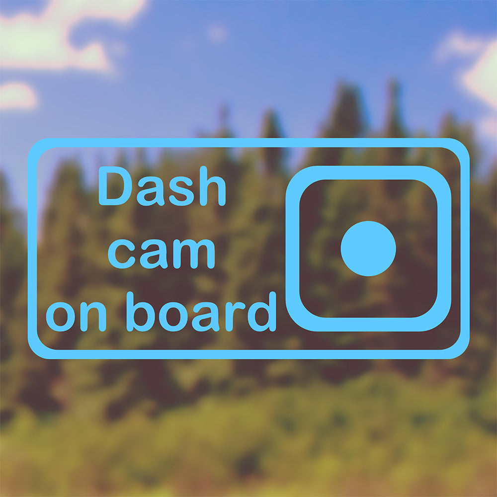 Dash cam on board | Bumper sticker-Bumper stickers-Adnil Creations