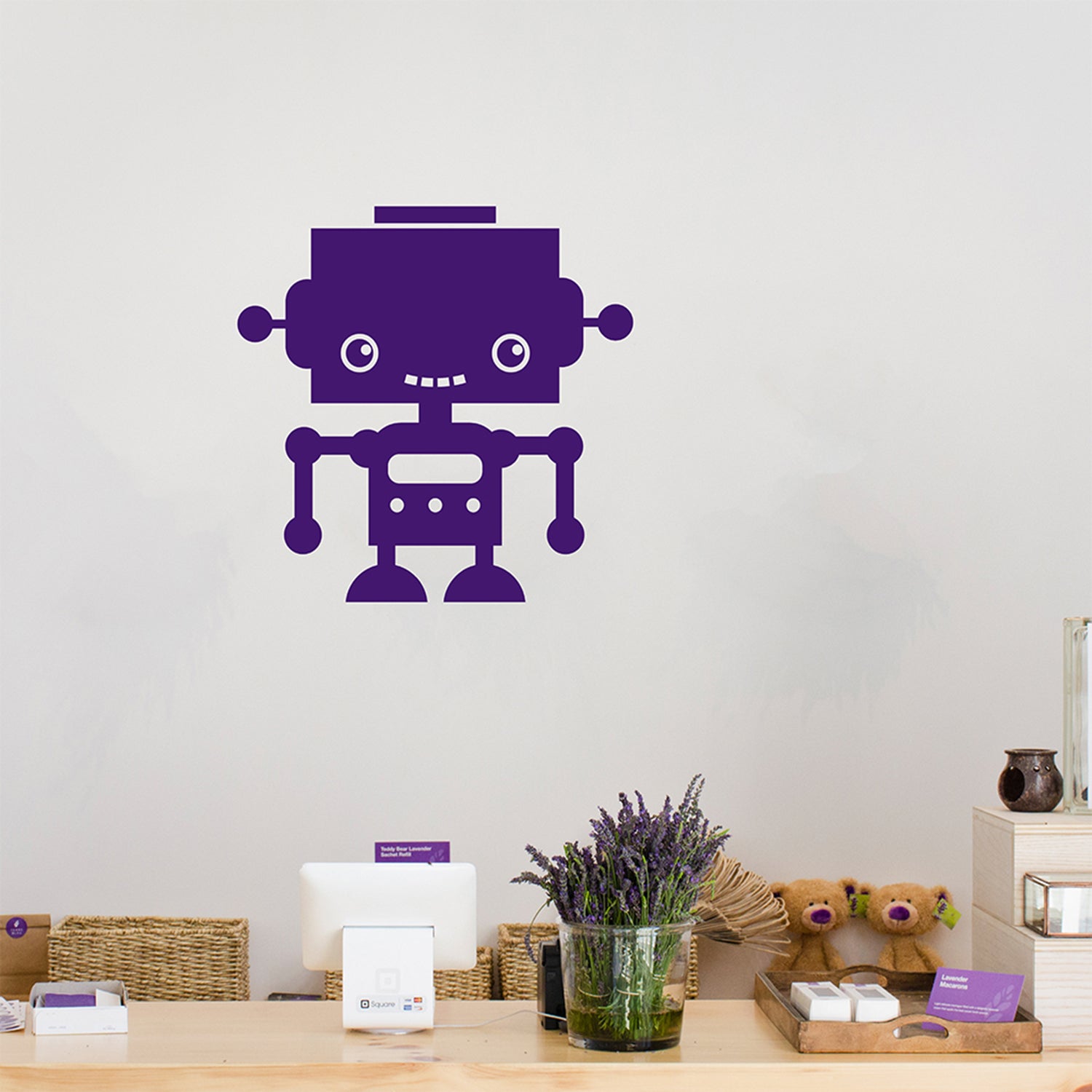 Cute robot | Wall decal-Wall art-Adnil Creations