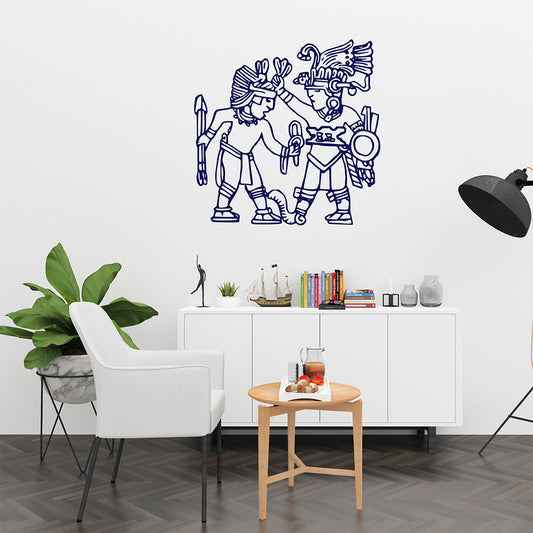 Aztec men | Wall decal