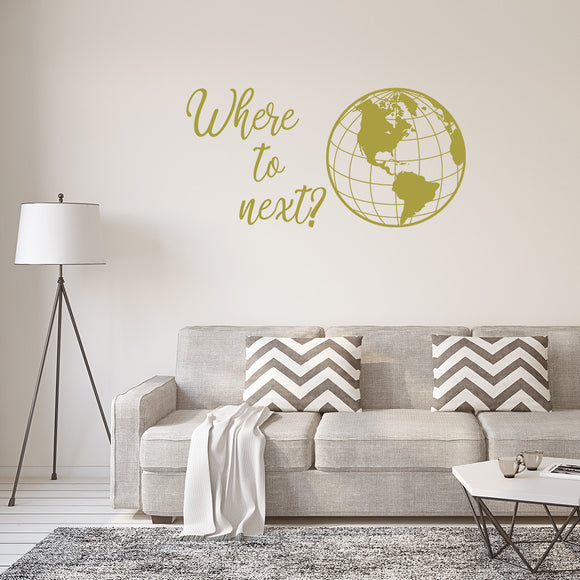 Where to next? | Wall quote - Adnil Creations