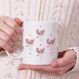 Stag head pattern | Ceramic mug - Adnil Creations