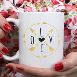 Love compass | Ceramic mug - Adnil Creations