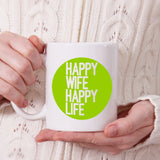 Happy wife, happy life | Ceramic mug - Adnil Creations