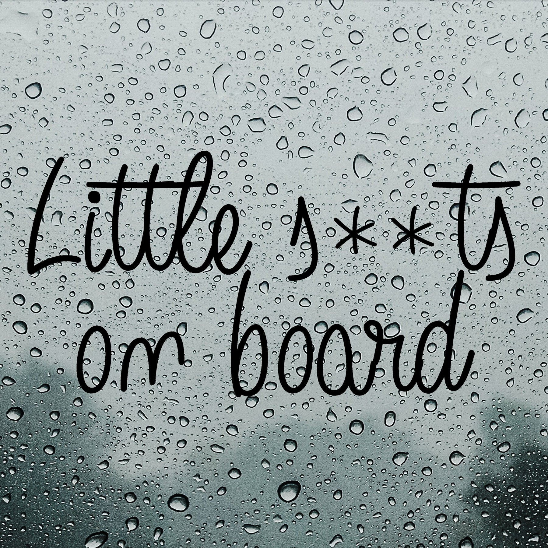Little shits on board | Bumper sticker - Adnil Creations