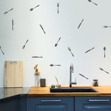 Set of 50 cutlery pieces | Wall pattern - Adnil Creations