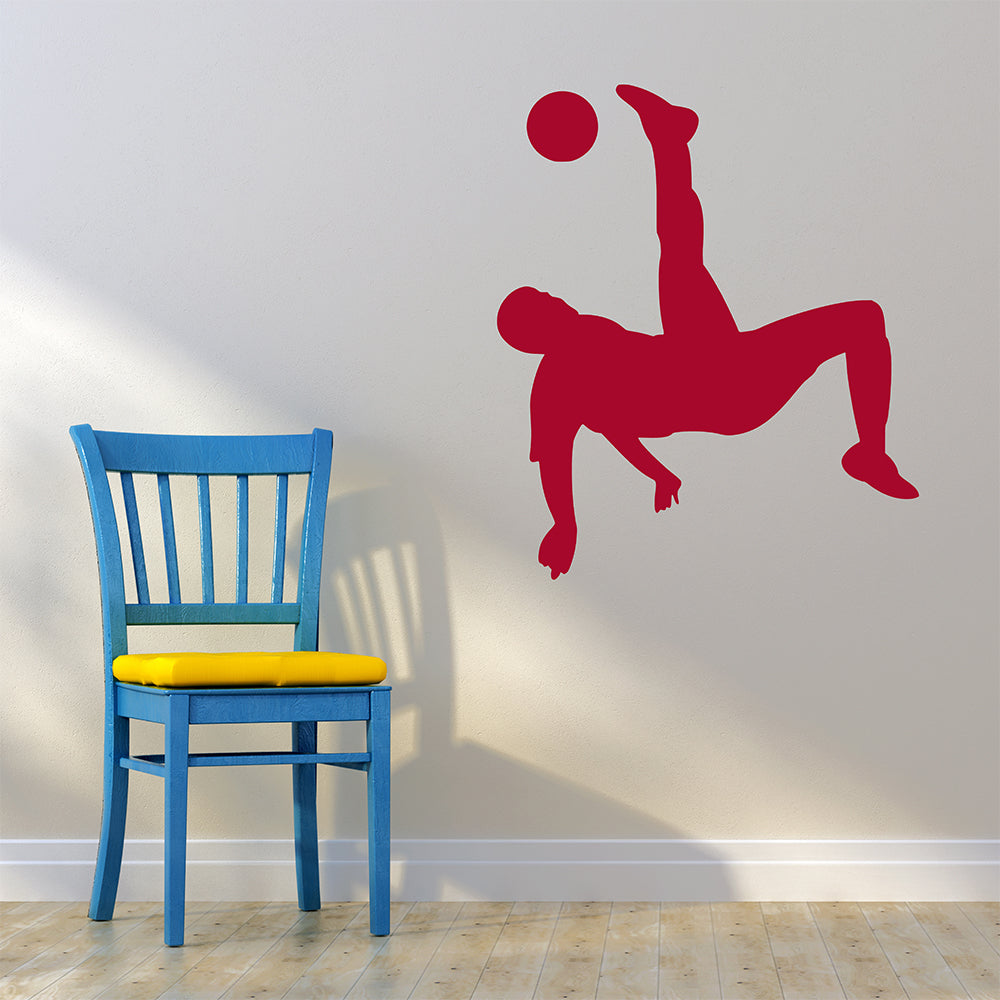 Football overhead kick | Wall decal-Wall art-Adnil Creations