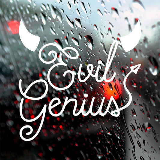 Evil Genius | Bumper sticker-Bumper stickers-Adnil Creations