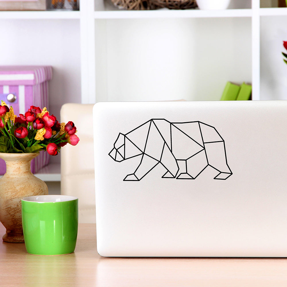 Geometric bear | Laptop decal - Adnil Creations