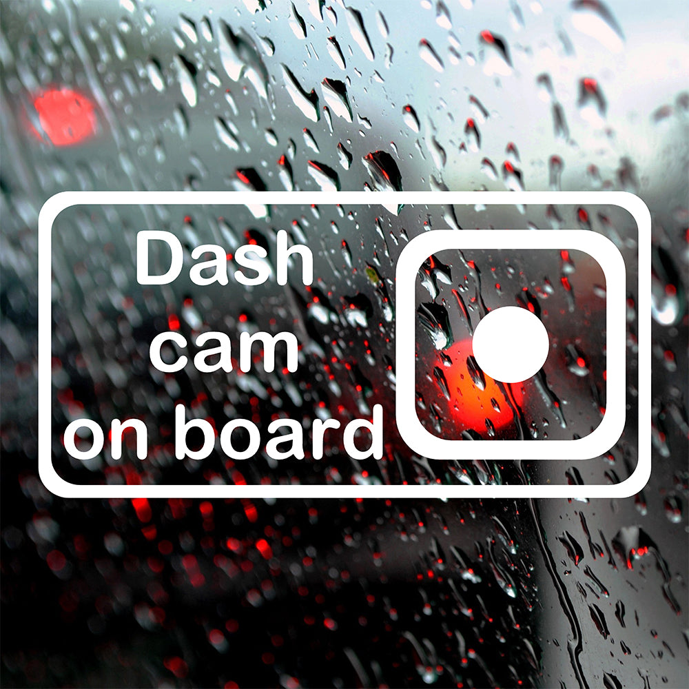 Dash cam on board | Bumper sticker-Bumper stickers-Adnil Creations