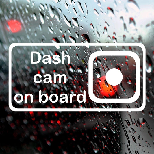 Dash cam on board | Bumper sticker-Bumper stickers-Adnil Creations