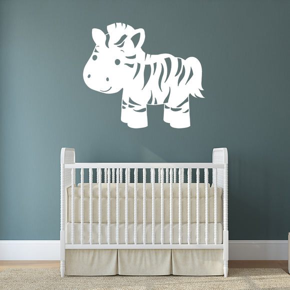 Cute jungle zebra | Wall decal - Adnil Creations