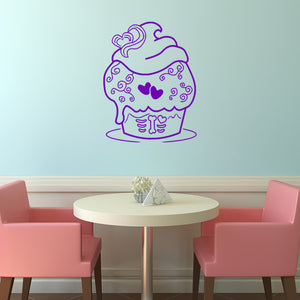 Sugar skull cupcake | Wall decal - Adnil Creations