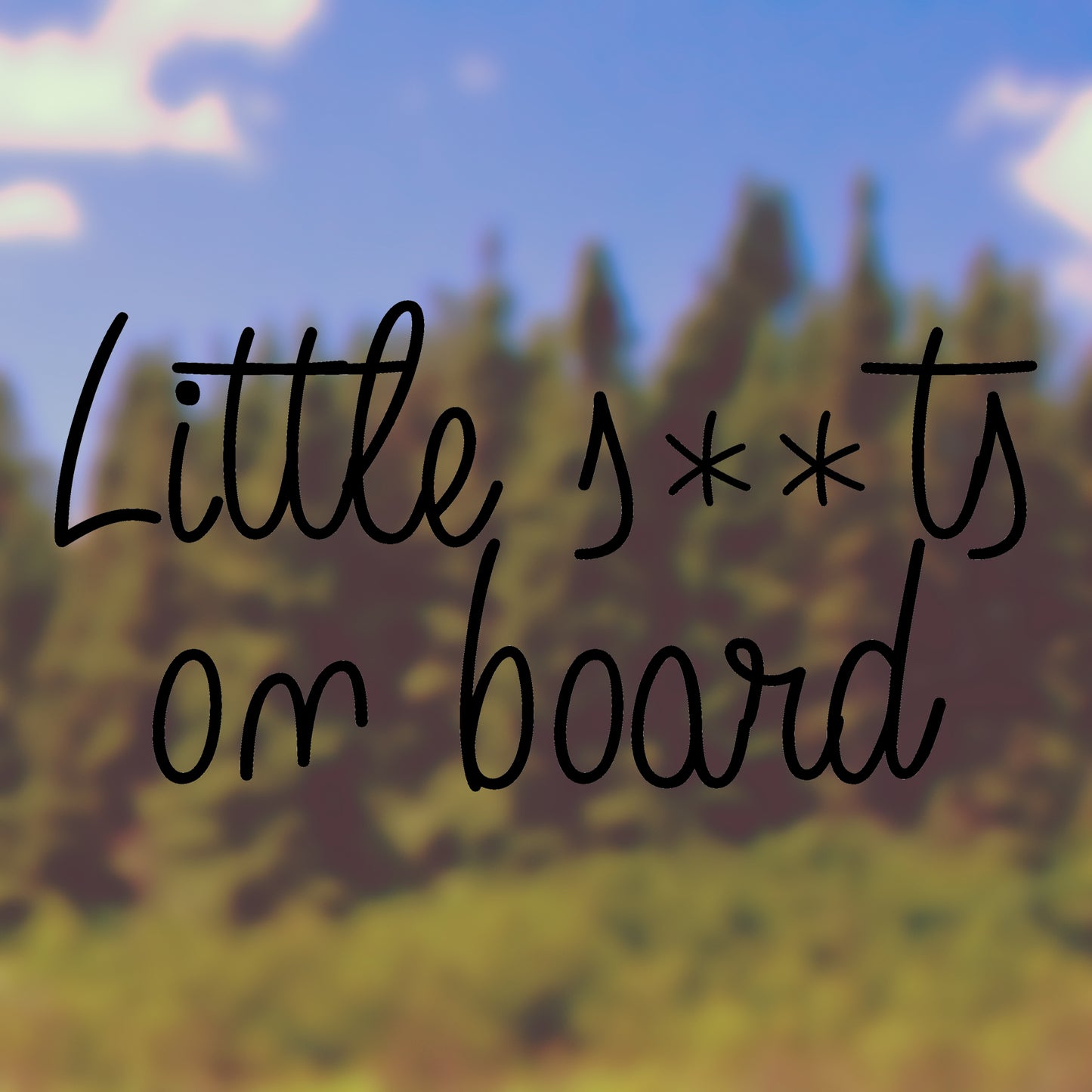 Little shits on board | Bumper sticker - Adnil Creations