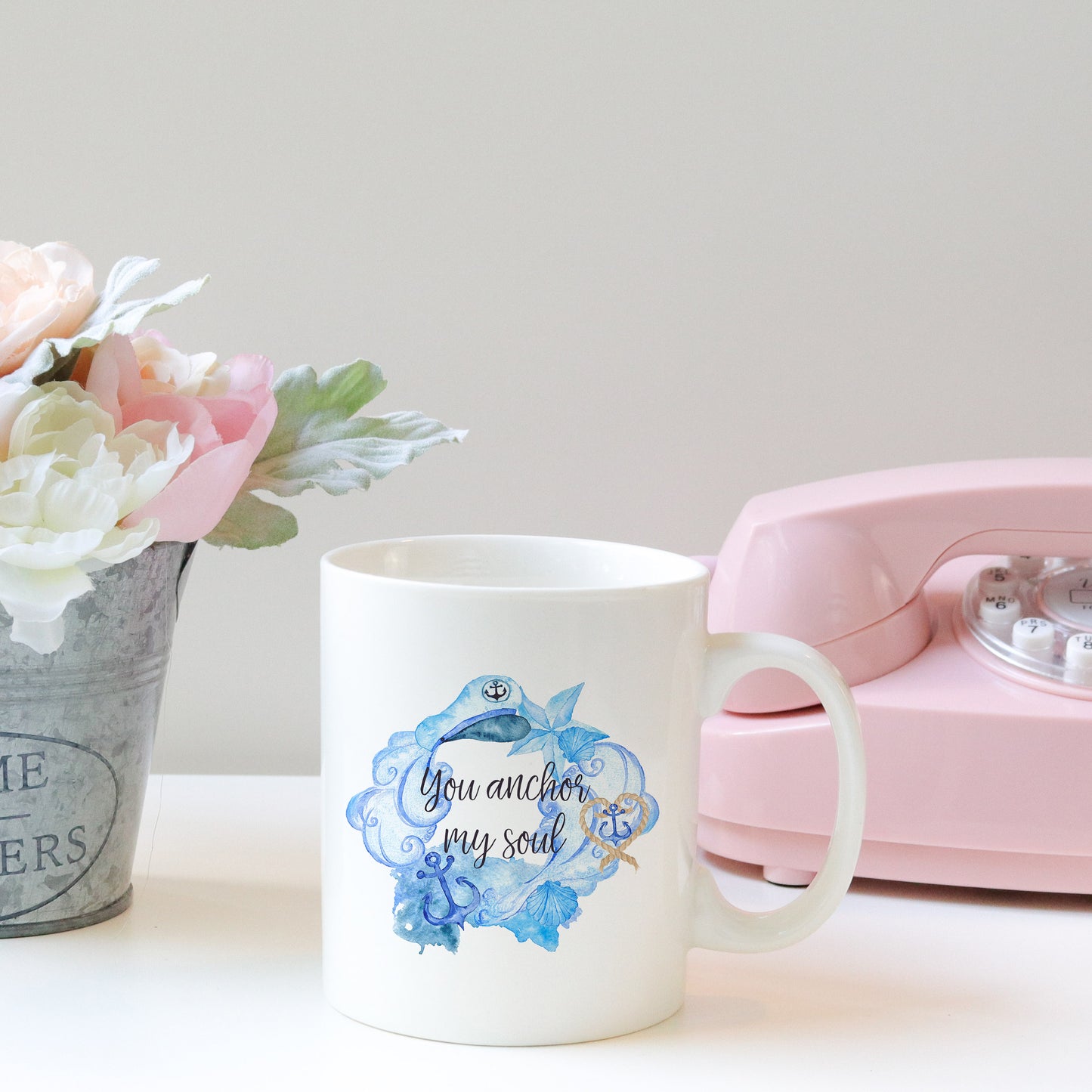 You anchor my soul | Ceramic mug - Adnil Creations