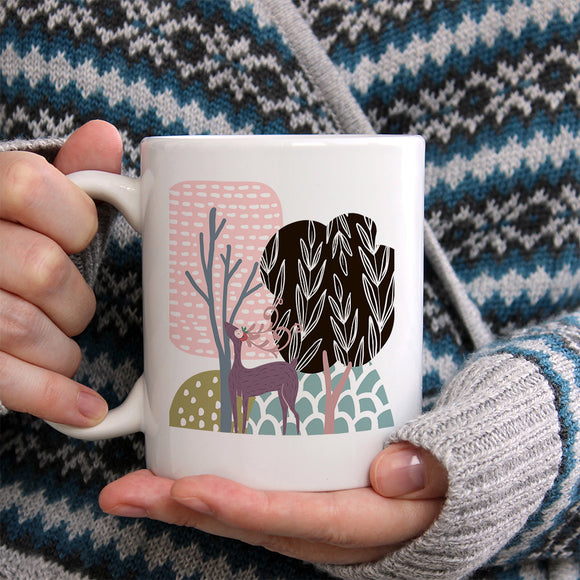 Woodland treasures | Ceramic mug - Adnil Creations