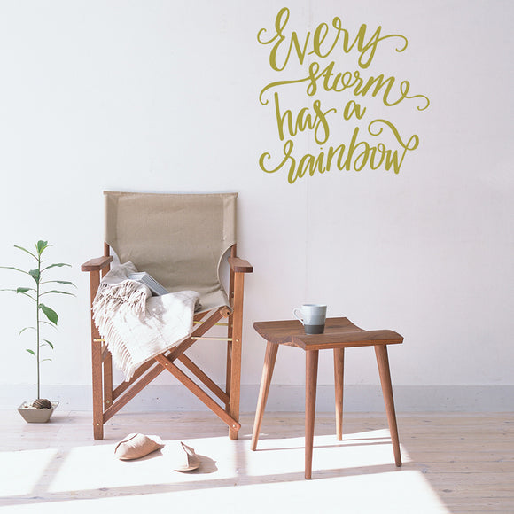 Every storm has a rainbow | Wall quote - Adnil Creations