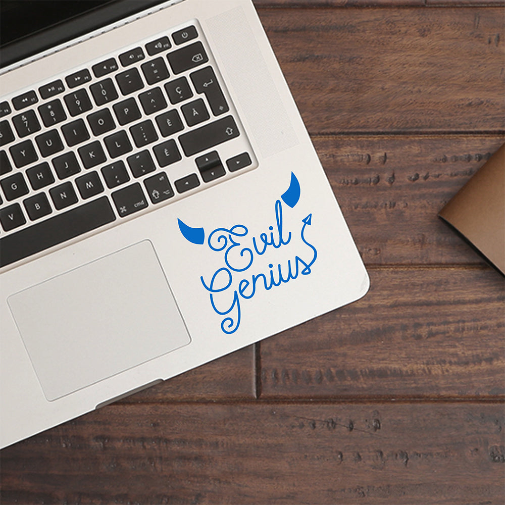 Evil Genius | Trackpad decal-MacBook decal-Adnil Creations