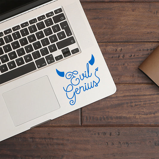 Evil Genius | Trackpad decal-MacBook decal-Adnil Creations