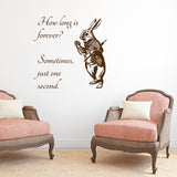 White rabbit - How long is forever? | Wall decal