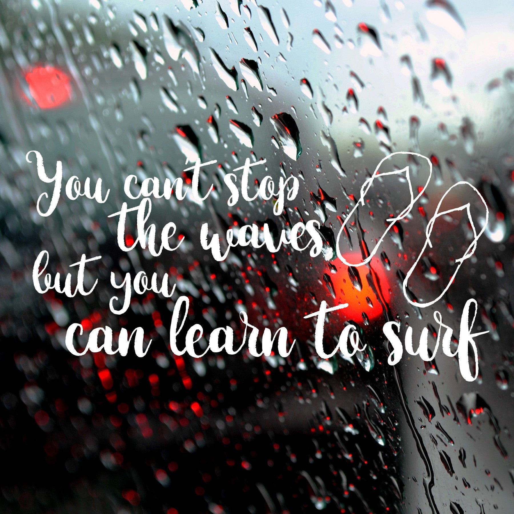 You can't stop the waves but you can learn to surf | Bumper sticker - Adnil Creations