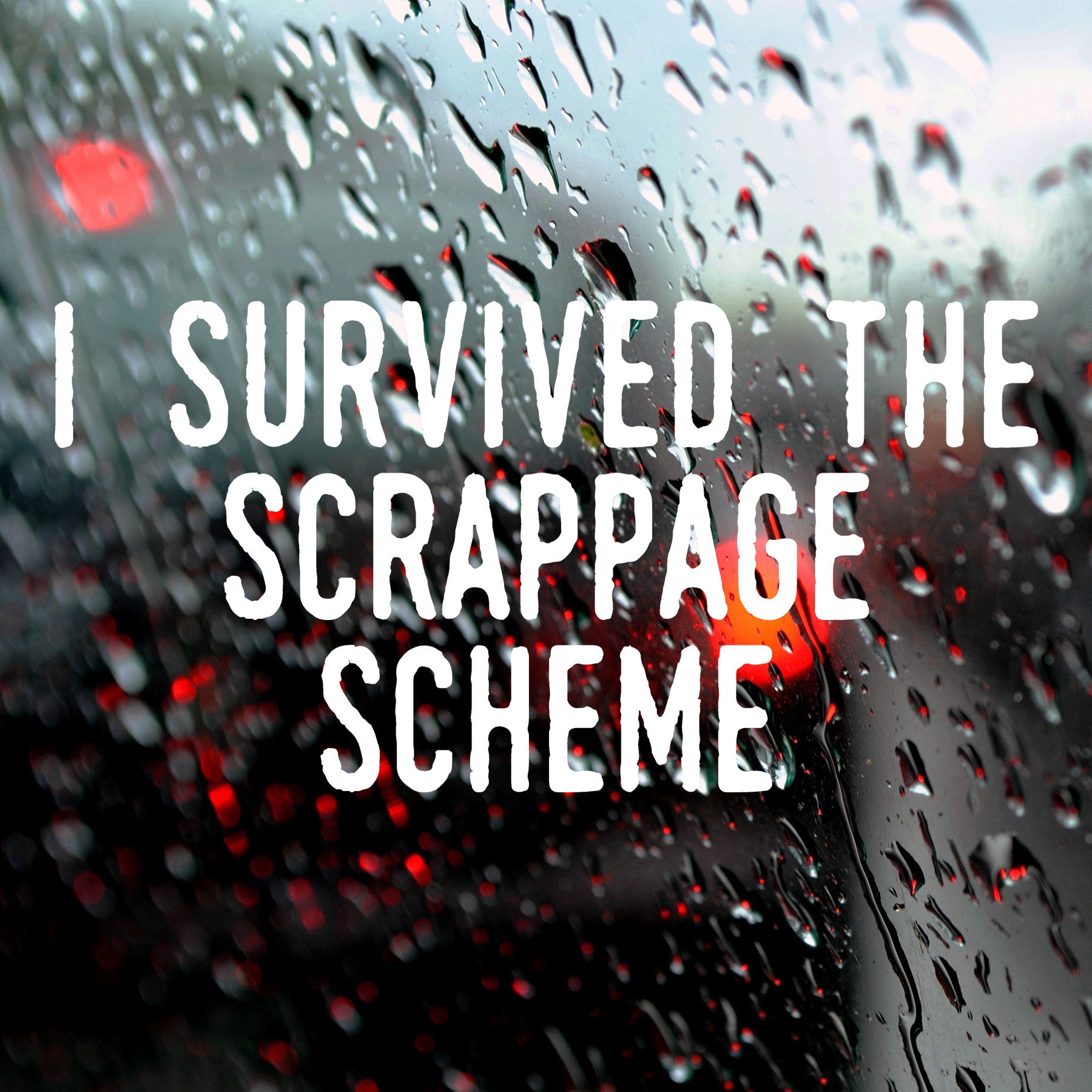 I survived the scrappage scheme | Bumper sticker - Adnil Creations