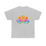 Watercolour Lotus Yoga Tee | Unisex Heavy Cotton Tee
