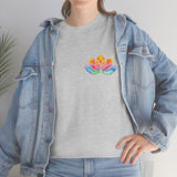 Watercolour Lotus Yoga Tee | Unisex Heavy Cotton Tee
