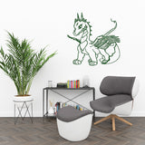 Cute baby dragon | Wall decal
