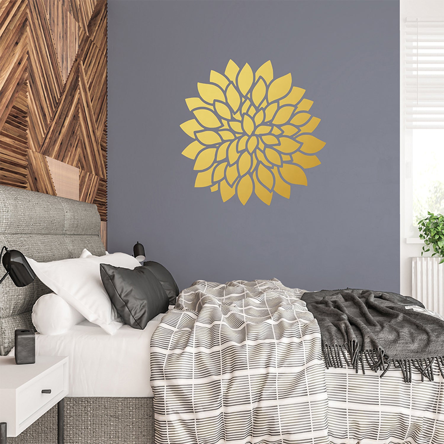 Dahlia flower | Wall decal-Wall art-Adnil Creations