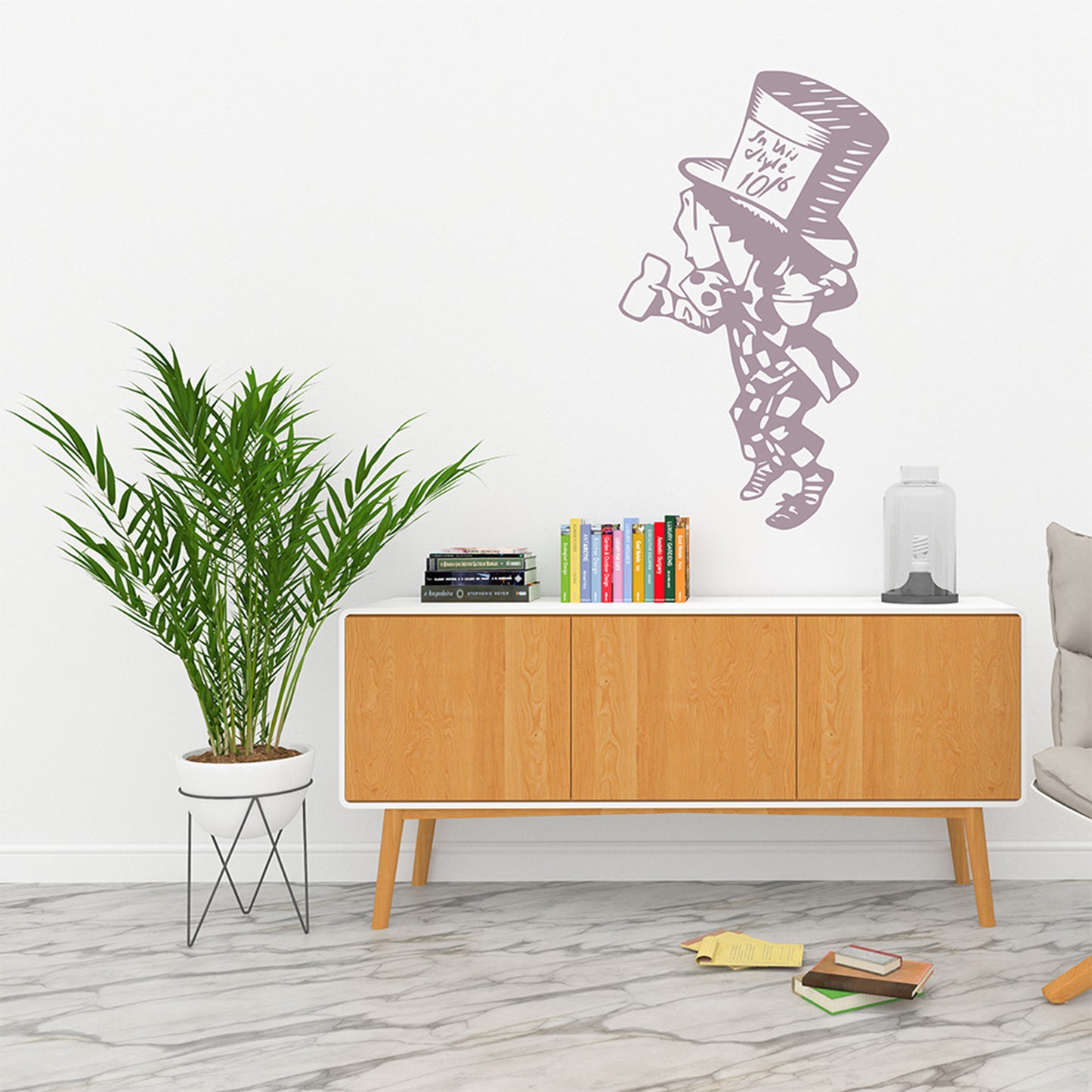 Mad hatter | Alice's adventures in Wonderland | Wall decal-Wall art-Adnil Creations