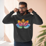 Watercolour Lotus Yoga Hoodie | Unisex Premium Pullover Hoodie
